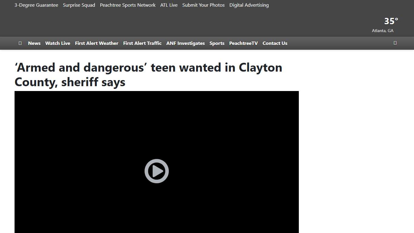 ‘Armed and dangerous’ teen wanted in Clayton County, sheriff says